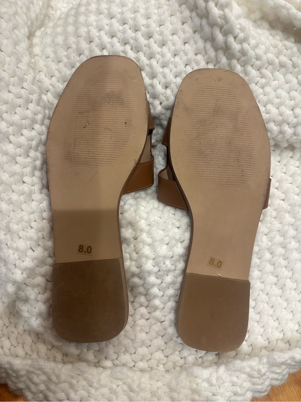 Steve Madden Slide Sandals in Cognac Brown - Picture 4 of 4